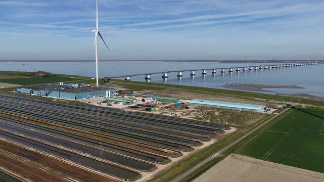 Yellowtail Fish Farm Kats Zeeland Aerial View