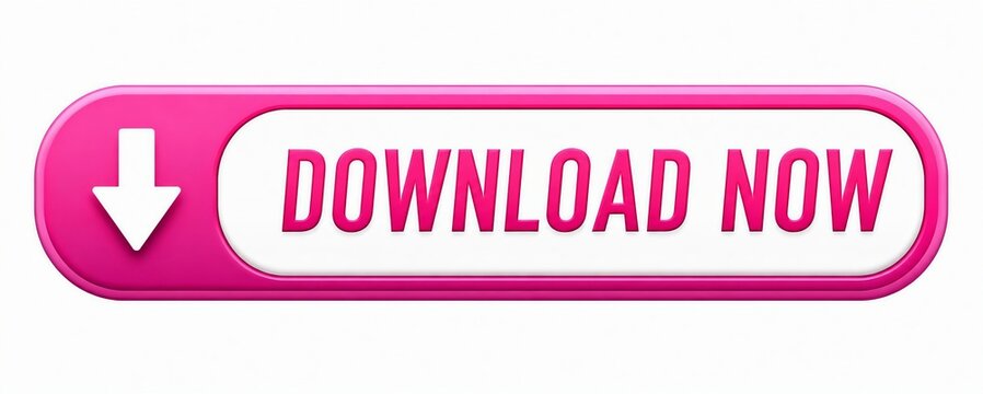Bright pink download now button with white arrow icon