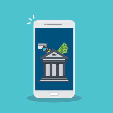 Mobile Banking and Digital Finance Smartphone Concept