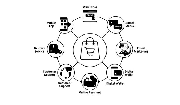 omnichannel, retail, strategy, network, ecommerce, marketing, digital, business, commerce, shopping, payment, wallet, mobile, app, website, social, email, delivery, support, customer, channel, integra
