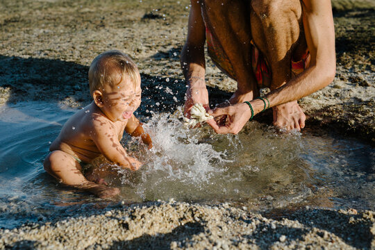 Toddler Sensory Water Play Beach