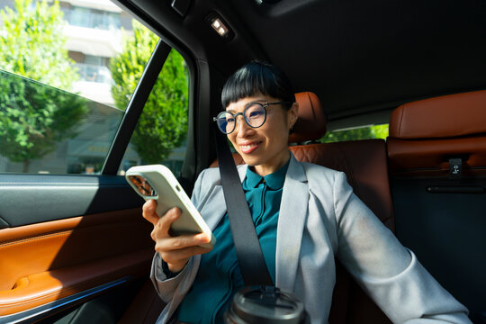 Smartphone Use in Luxury Car