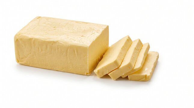 butter, butter block, sliced butter, butter slices, yellow butter, dairy product, fresh butter, butter piece, butter loaf, creamy butter, solid butter, cooking ingredient, baking ingredient, dairy foo