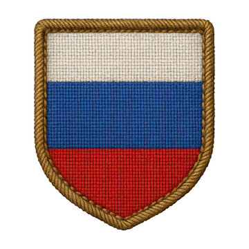 PNG Embroidered Russian flag patch