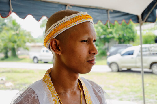 Thai Theravada Buddhist Ordination Ceremony