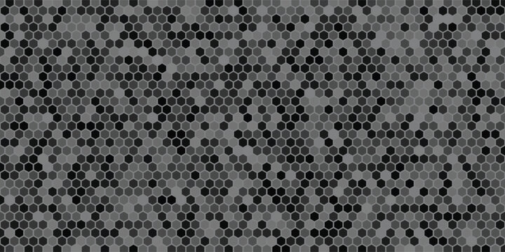 black hexagon material modern background
