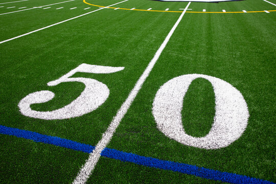 Artificial Turf American Football Field 50