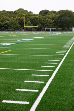 Green Artificial stripe Turf field American Football 