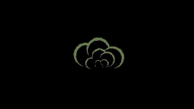 8bit 2D smoke blast explosion fx on transparent background. 4K video.