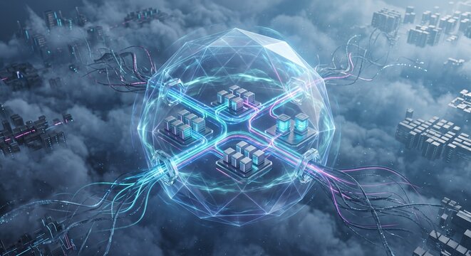 Geometric Security Bubble Protecting Enterprise Virtual Private Cloud