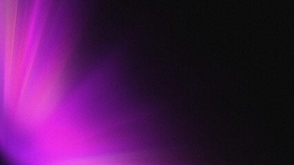Fototapeta premium Abstract grainy background with soft glowing magenta and purple corner aura