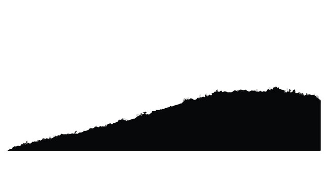Cad tree lines Natural grass edge transitions, organic texture borders for seamless backgrounds, vector silhouette set vactor