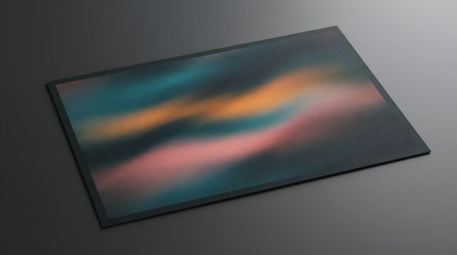Abstract colorful gradient design on dark surface
