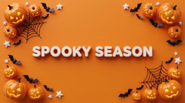 Spooky halloween season vector illustration
