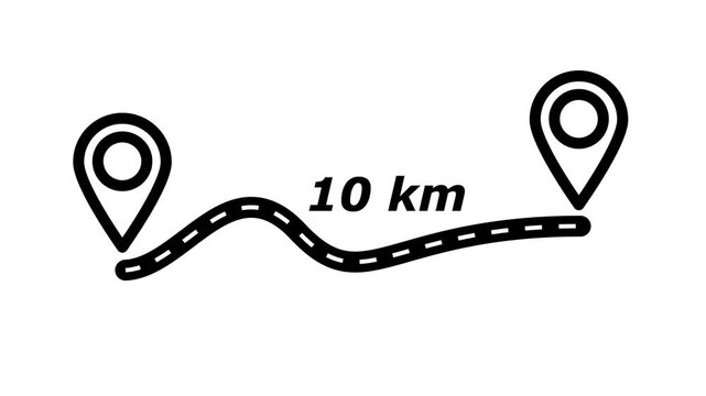 animation in 10 km distance location.