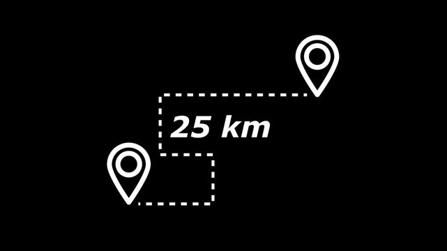 animation in 25 km distance location.