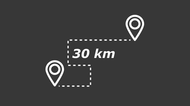 animation in 30 km distance location.