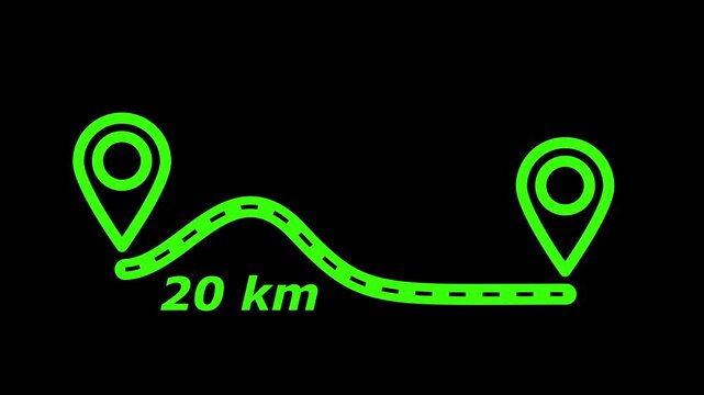 animation in 20 km distance location.