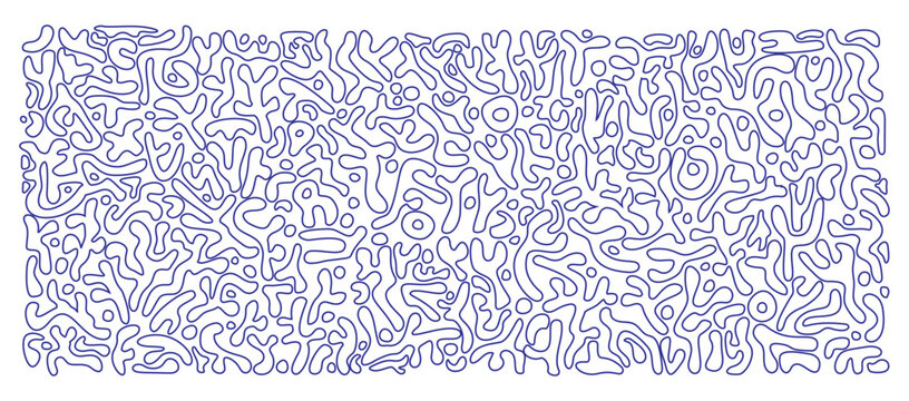 Organic coral seamless pattern soft line art cream background hand drawn texture
