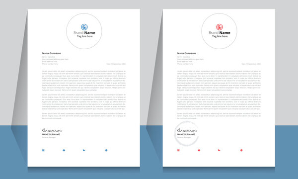 letterhead flyer corporate official minimal creative abstract professional informative newsletter magazine poster brochure design