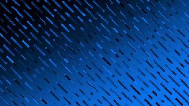 Animated royal blue color multiple hollow rectangular shapes moving diagonally  modern design dark loop able geometrical background