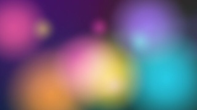 Vibrant abstract background with soft glowing bokeh of colorful light circles, concept for digital creative presentation, artistic web design backdrop and modern graphic advertising template projects