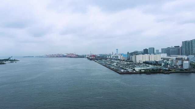 Shinagawa Wharf and Tokyo Bay Waterfront in Tokyo