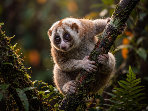 Plumploris animal in the nature