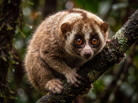 Plumploris animal in the nature