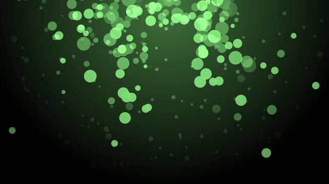 Monochrome bokeh lights abstract dots with dreamy depth background animation