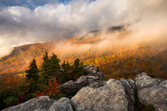 morning view of grandfather mountain