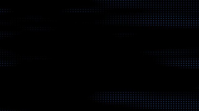 Animated royal blue color circular dots simple and minimal on black background