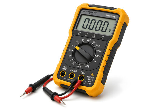 Handheld digital multimeter with rugged rubberized case