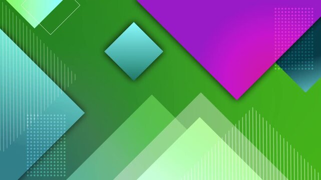 Abstract geometric background with layered paper-like shapes gradients and diagonal lines animation