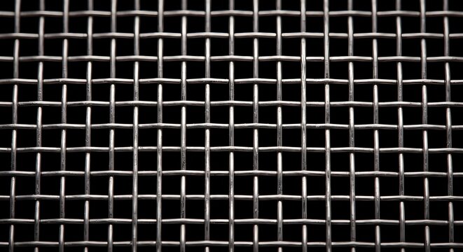 Clean Stainless Steel Wire Mesh Industrial Grid Texture