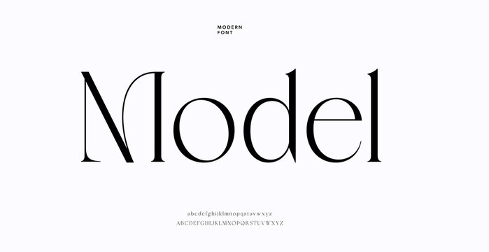 A large black font model on a white background with text