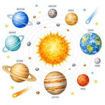 set of planets on solar system