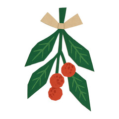 Obraz premium PNG Festive botanical holiday decoration