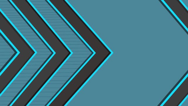 Abstract chevron background with right-pointing arrows and lined texture animation