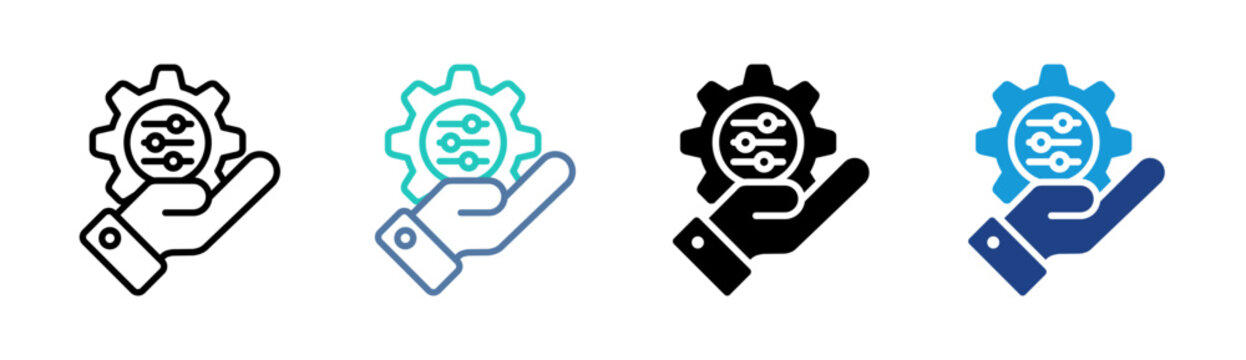Smart Solution icon set multiple style collection