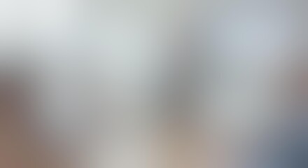 Obraz premium Soft grey blurred background with smooth gradient transition and copy space