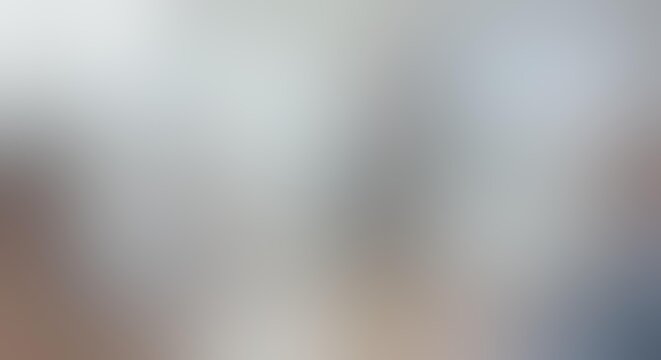 Soft grey blurred background with smooth gradient transition and copy space