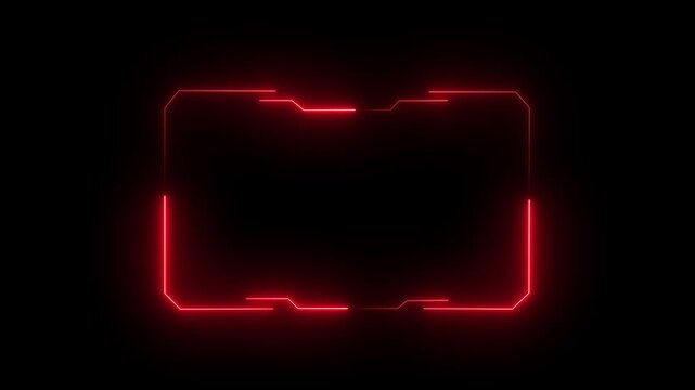 Hud frames user interface elements design modern motion graphics technology futuristic control panel Sci-fi technology interface and streaming webcam screen border. 4k motion video