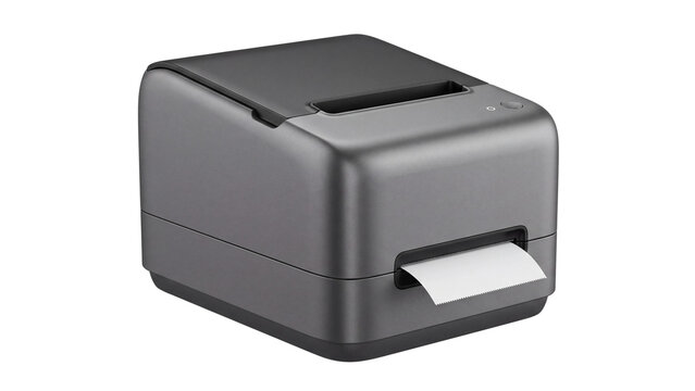 Top load receipt printer isolated PNG on transparent background