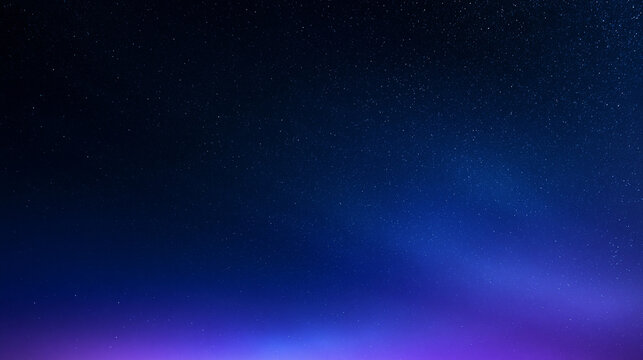 Starry Night Sky with Colorful Nebula Glow Background