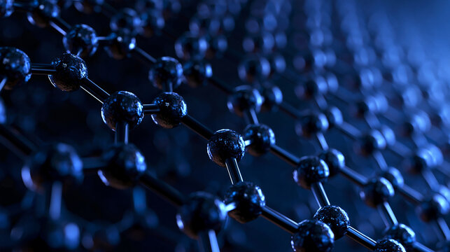 Graphene Molecular Lattice Structure in Blue Light
