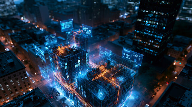 Smart City Digital Twin with Holographic Data Overlay