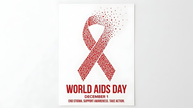 red awareness ribbon