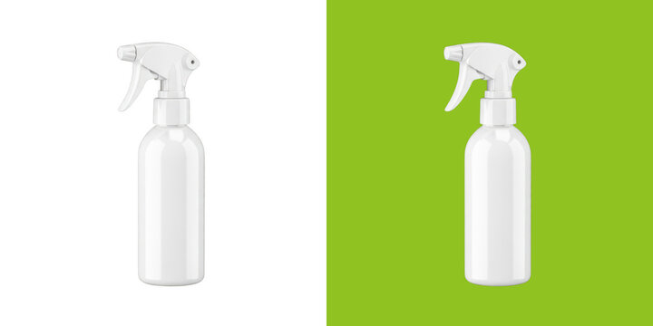Plastic trigger spray bottle for cleaning solution transparent png