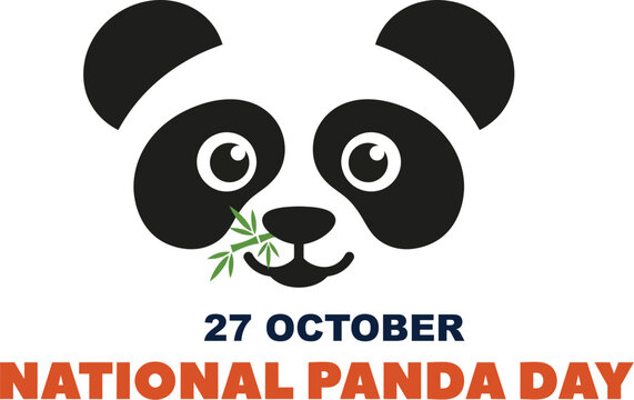 Celebrating national panda day on october twenty seventh with a charming panda vector illustration representing china and its important wildlife conservation initiatives